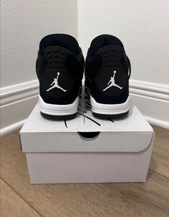 Jordan 4 White Thunder 42,43 Negru, Noi in Cutie, Livrare Rapida