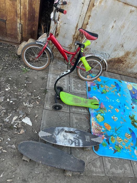 Продам самокат, велосипед, скейт за 10 000