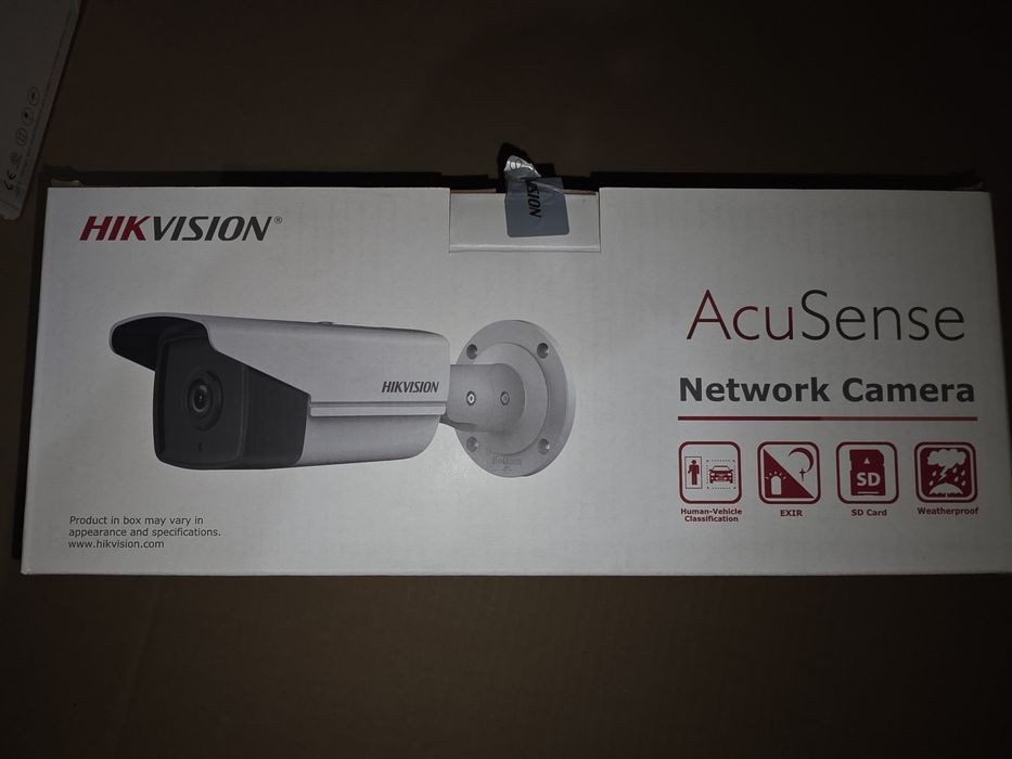 Camera supraveghere IP exterior Hikvision AcuSense DS-2CD2T63G2-4I28, 6 MP, IR 80 m, 2.8 mm,