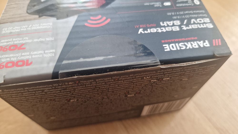 Батерия Parkside 8Ah 20v Performance Bluetooth Smart
