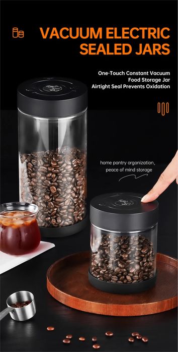 ІКАРЕ Умный вакуумный контейнер для кофе(400 мл)