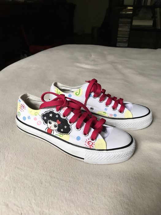 Конверсы кеды, ручная роспись, 36р.