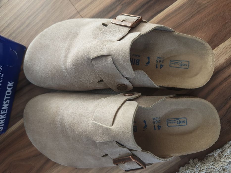 Vând saboți birkenstock Suede noi