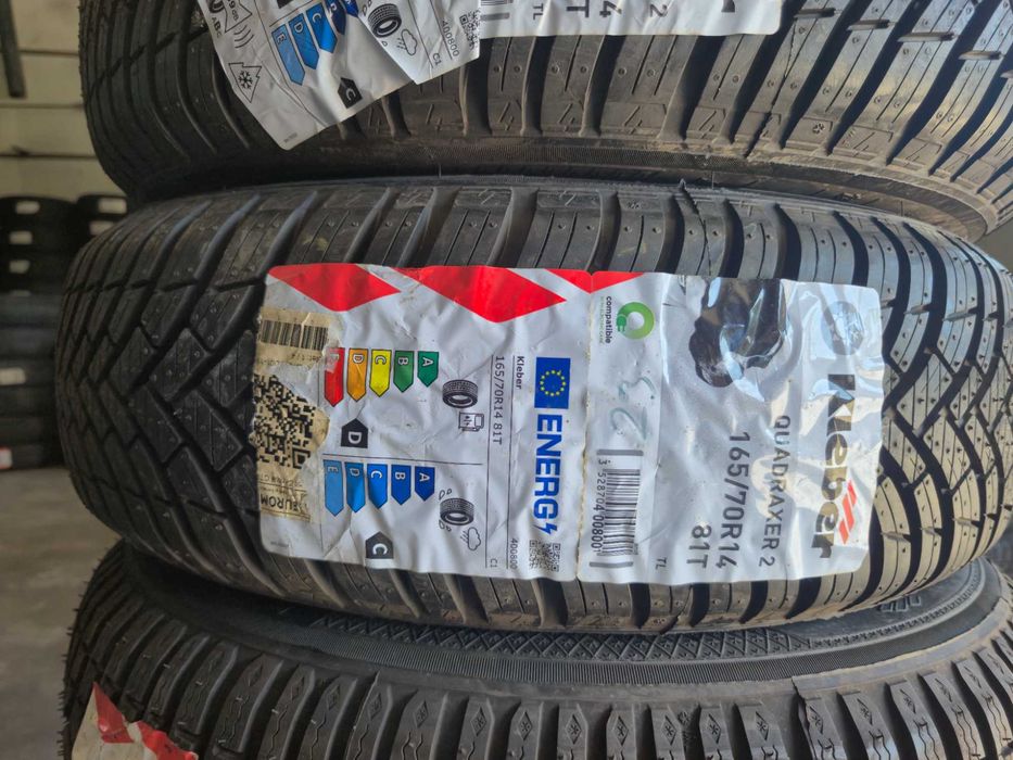 4 Anvelope M+S VARA IARNA 4Sezoane - 165/70/14 81T - KLEBER Quadraxer - NOU - DOT 2024 !