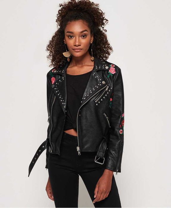 Куртка женская Superdry Georgia Studded Biker Jacket! Новая с бирками!
