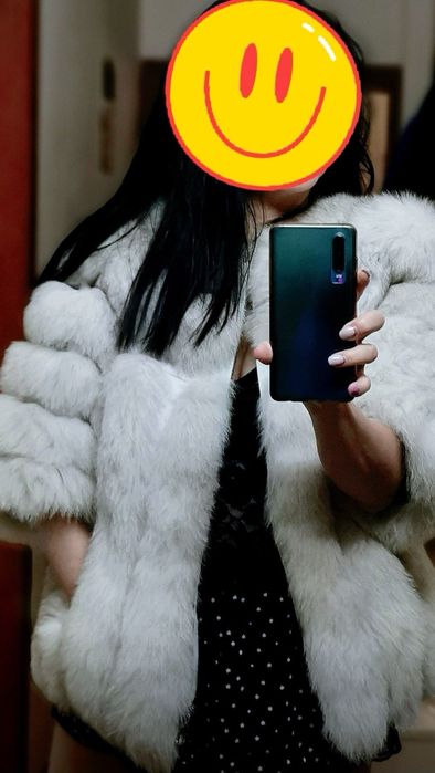 Палто естествен косъм от лисица