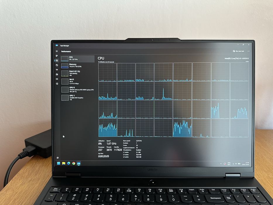 Laptop Lenovo Legion Pro 7 i9 14900HX Nvidia RTX 4090  32GB RAM DDR5 1TB SSD Garanție 8 Luni