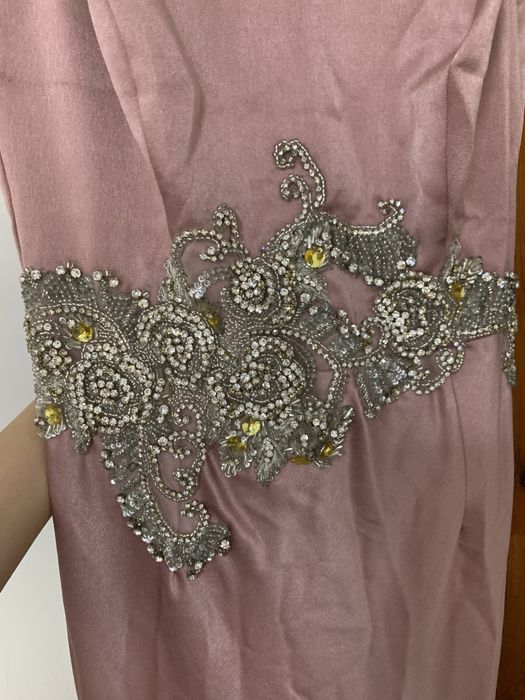 Вечернее платье новое цвет пудра