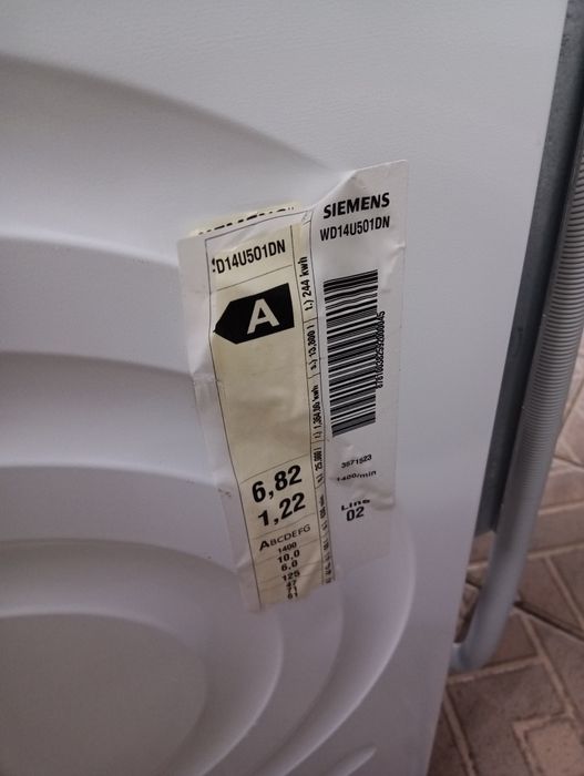 Комбинирана пералня със сушилня Сименс Siemens Wash and Dry 10/6 кг  с две години гаранция!