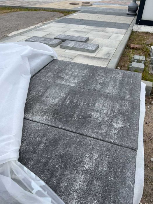 Плочи ASTI COLORI 60x30x5см, Semmelrock, цвят: графитено-бял меланж