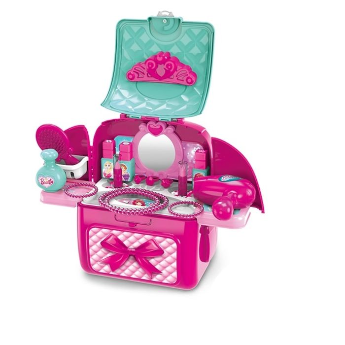 Тоалетка с микрофон, звук, светлина и раница Make-Up ARTIST с гримове