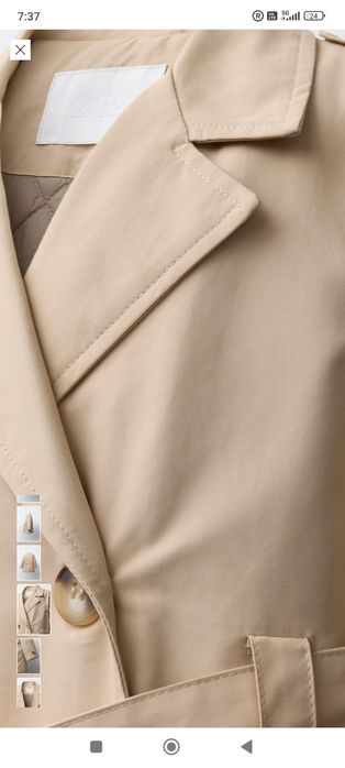 Тренчкот за малка госпожица ZARA