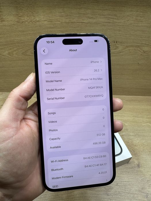 iPhone 14 PRO MAX 512Gb Black 93% battery life