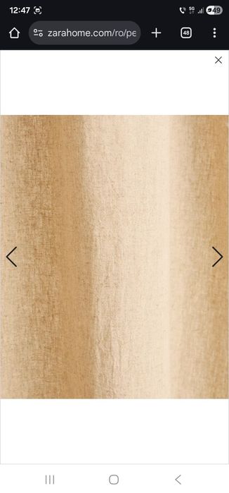 Zara Home draperii perdele in prespalat