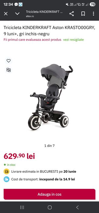 Tricicleta Kindercraft