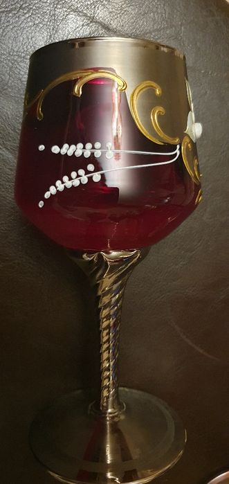 Set pahare vin din sticla de Murano