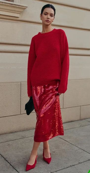 Юбка с пайетками