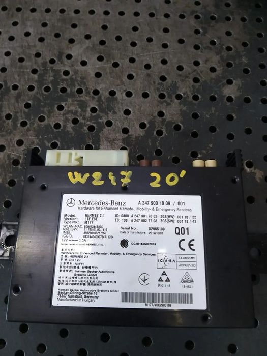 Modul unitate radio comanda mercedes b class w247 a2479001809