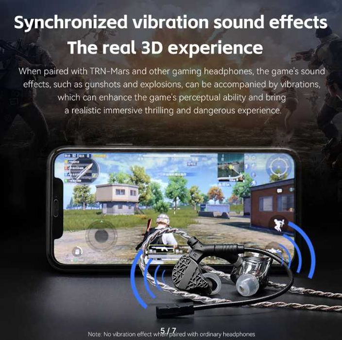 Кабель TRN RedChain Plus Gramr 3,5 с съемным микрофоном  1.2м и 2м KZ