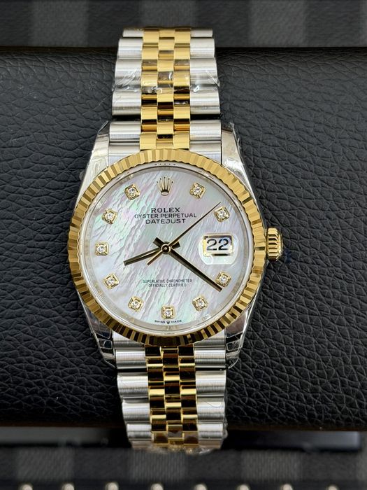 Rolex Date-Just 36 Mother of Pearl Dial ETA 3235