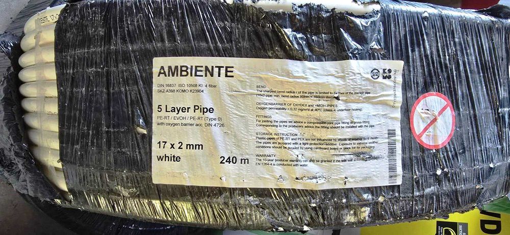 Țeavă UFH Ambiente 17 x 2mm x 240m