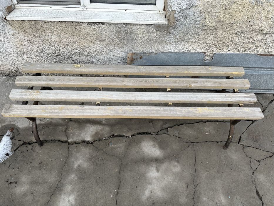 Скамья садовая без спинки пр-во Zeta, бу