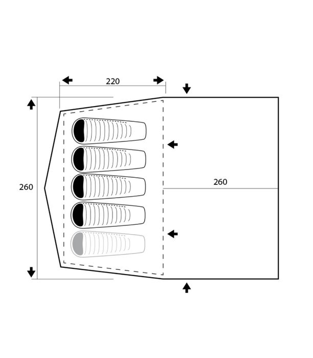 5 местна палатка Trimm Arizona
