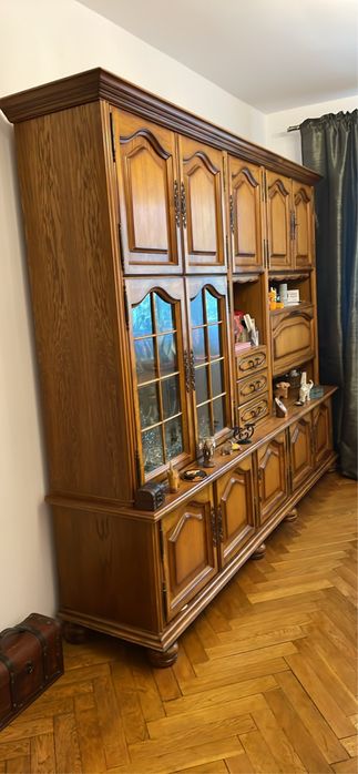 Vand mobila living stejar lemn masiv / MDF