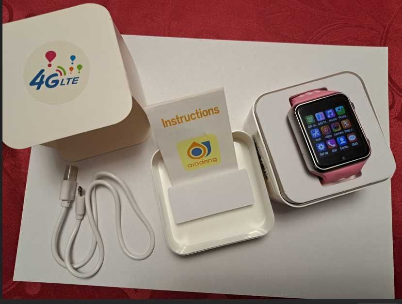 Ceas pt copii Smartwatch cu cartelă de telefon 4G și localizare GPS