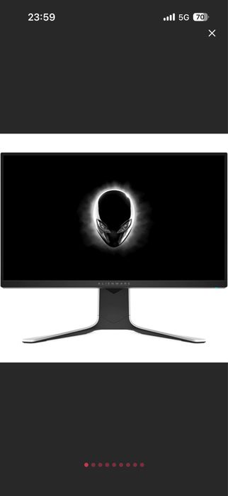 Monitor Gaming LED IPS DELL Alienware AW2720HFA, 27", Full HD, 240Hz, AMD Free-Sync, negru-argintiu