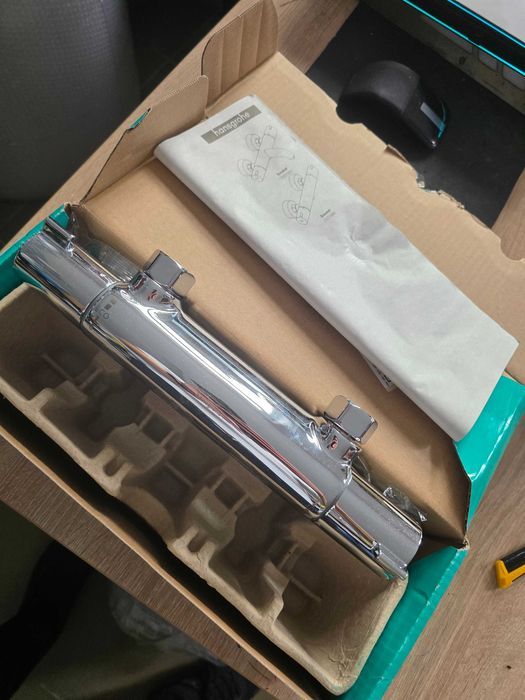 Hansgrohe Ecostat 1001 CL - termostat de duș expus, baterie de duș cu opritor de siguranță la 40 °C, termostat pentru duș, baterie mixer cu 1 funcție