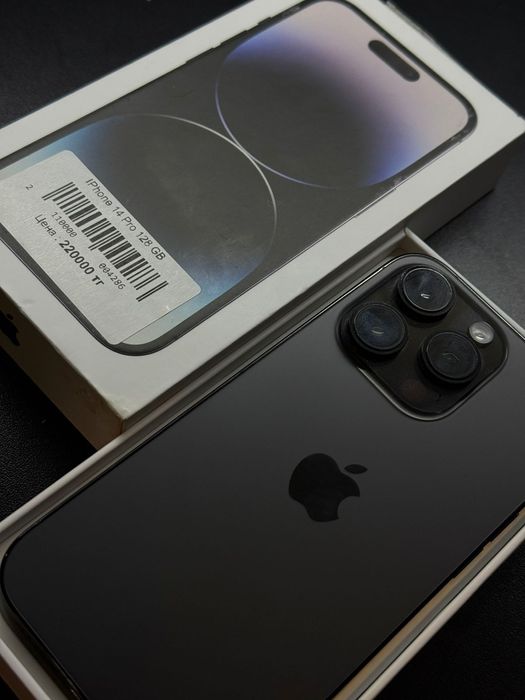 Iphone 14 pro, 128гб, 78% акб, Kaspi 0-0-24