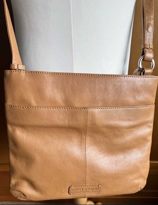 Дамска чанта естествена кожа 2бр