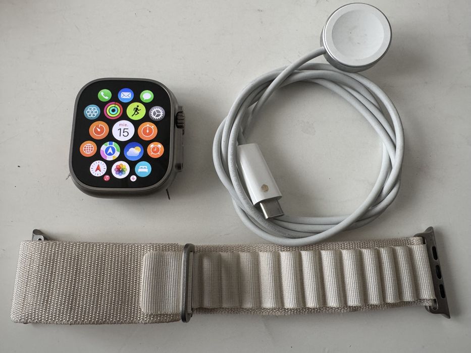Apple Watch Ultra 1 94% Aproape Nou , GPS + Cellular , 49MM , Natural