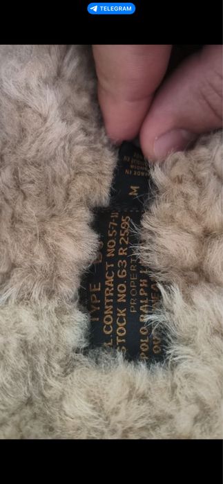 Дубленка-пилот Polo Ralph Lauren Shearling Bomber (Оригинал)