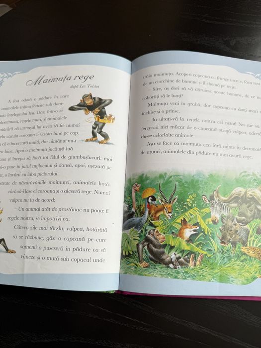 Carte pentru copii Greierele si furnica si alte povesti cu animale