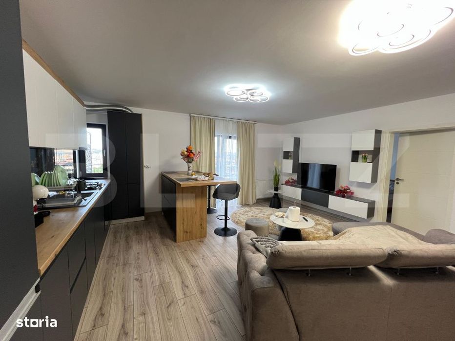 Apartament modern cu terasa de 15 m2 si priveliste panoramica – 58 m