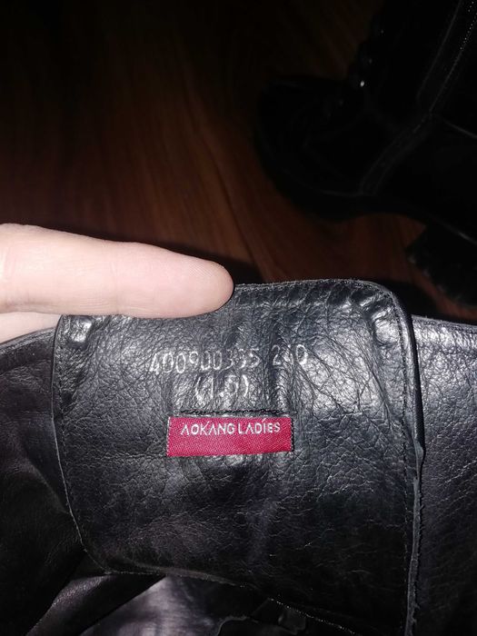 Женские сапоги, кожа, размер 38