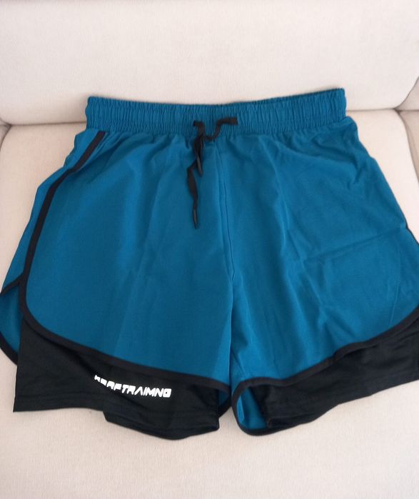 Pantalon scurt Fitness 2 în 1