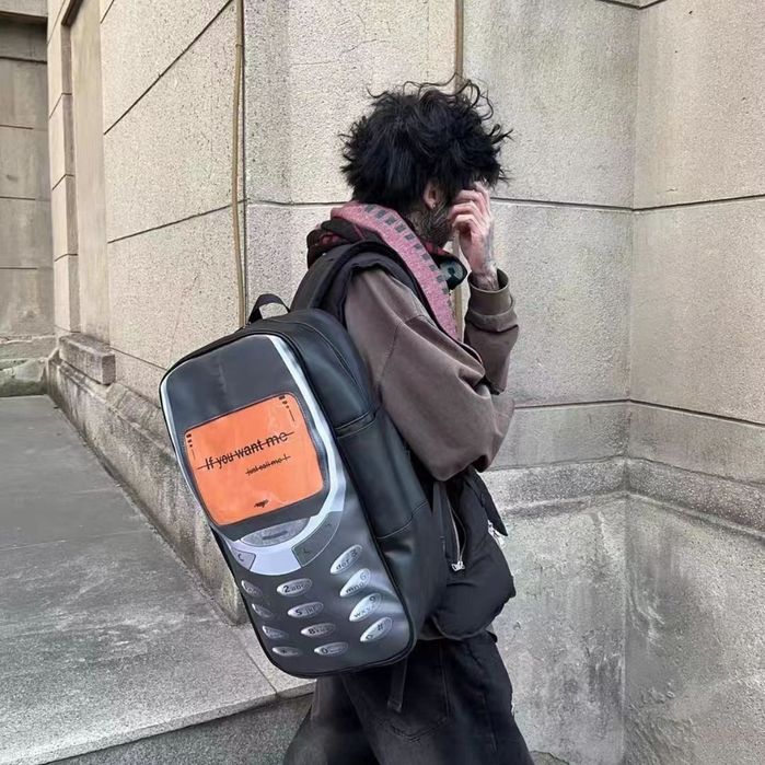Рюкзак мужской женский в форме телефона прикольный необычный большой