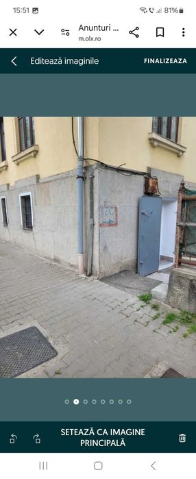 Apartament la demisol de inchiriat