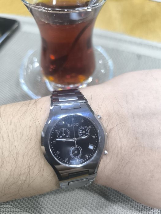 Rado chronograph черный циферблат