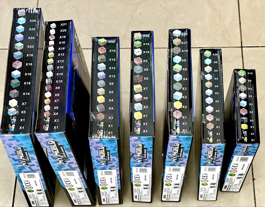 Магнитни блокчета Minecraft с фигури/Magnet blocks