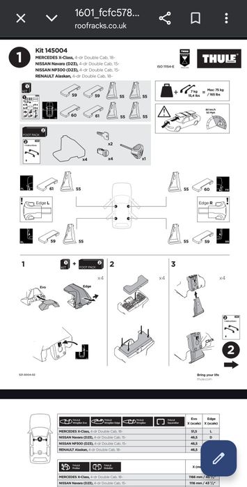 Vand Kit-uri Thule 753,754