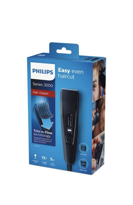 Машинка за подстригване Philips Series 3000 | HC3510/15, Черна