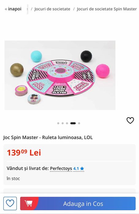 Joc interactiv LOL Surprise Spin Master Shuffle Club Game