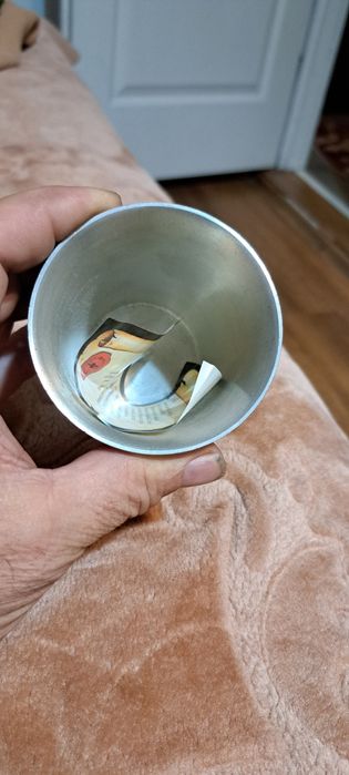 Pahar zinc cu certificat