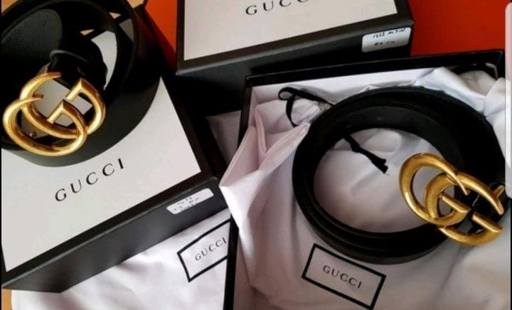 Curele piele naturala 100%,logo metalic auriu,cutie,saculet, etichetă incluse