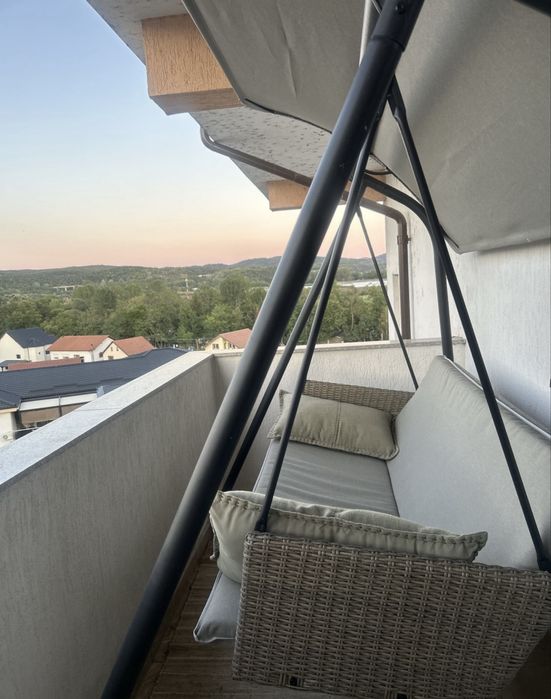 Leagăn balansoar de balcon/terasă – 3 locuri
