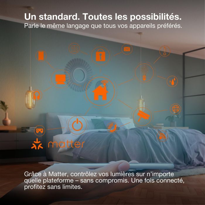 Bec LED Osram Smart+ P40 RGBW E27, WiF